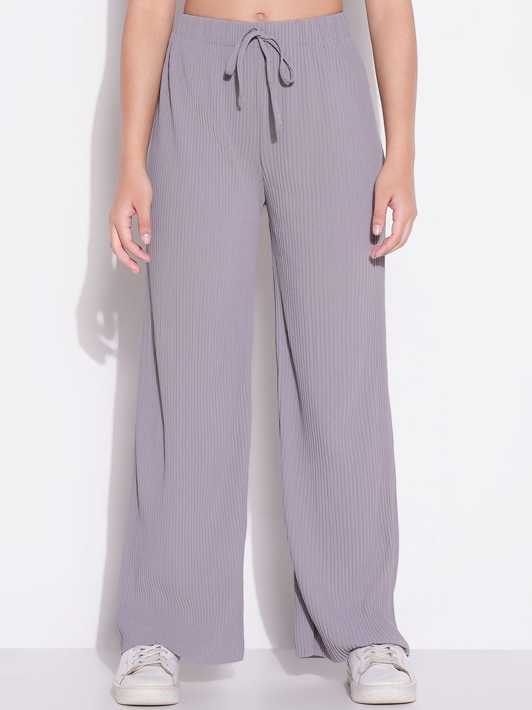 

SHOWOFF Women Regular Fit Comfort Trousers, Grey