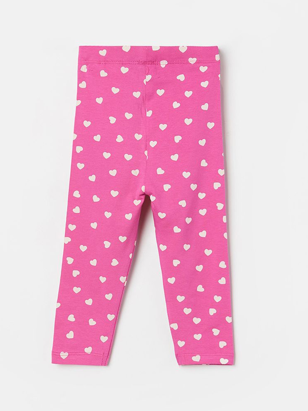 

Juniors by Lifestyle Infant Girls Cotton Printed Ankle-Length Leggings, Pink