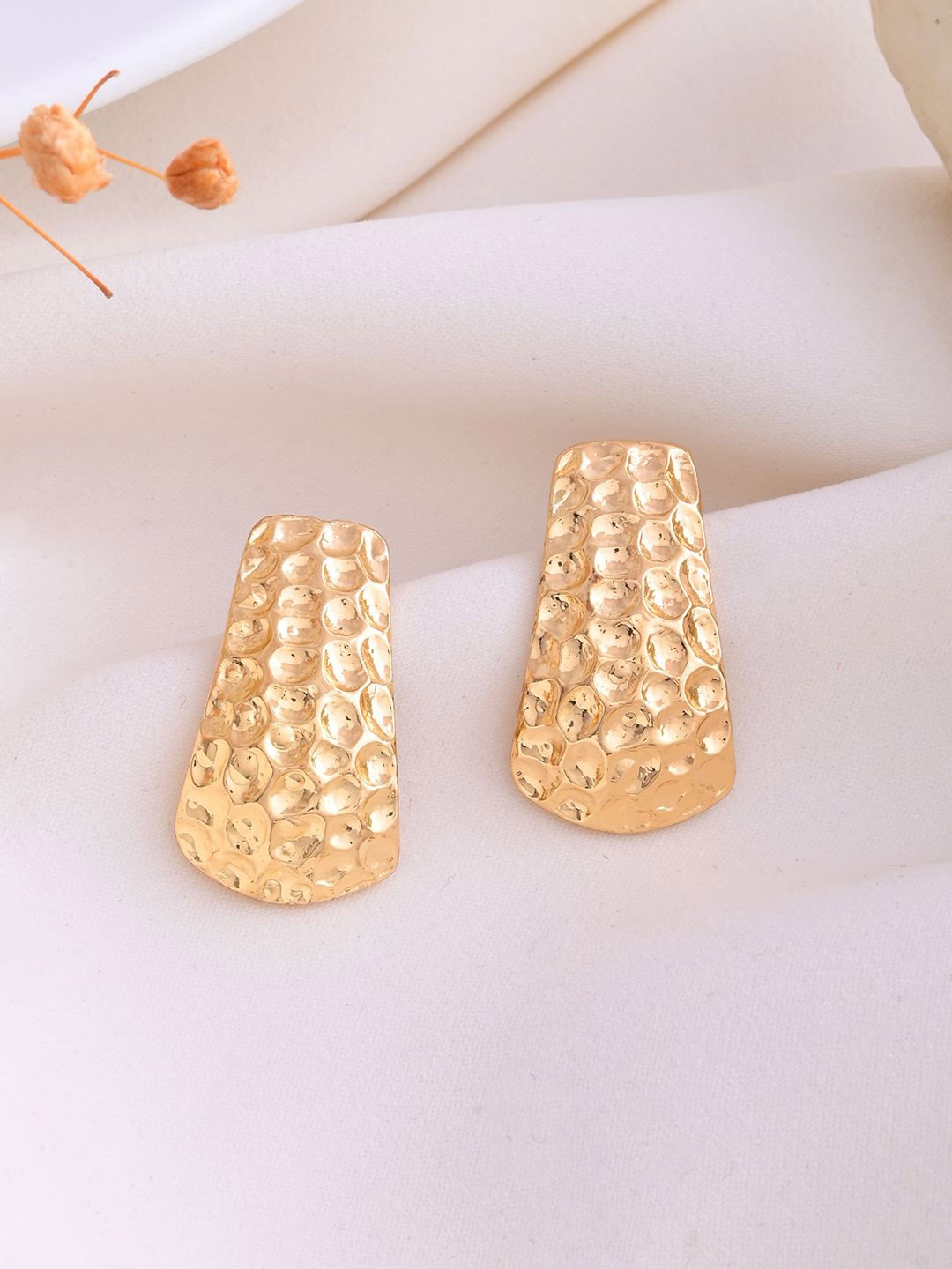 

RICHEERA Gold Plated Contemporary Studs Earrings