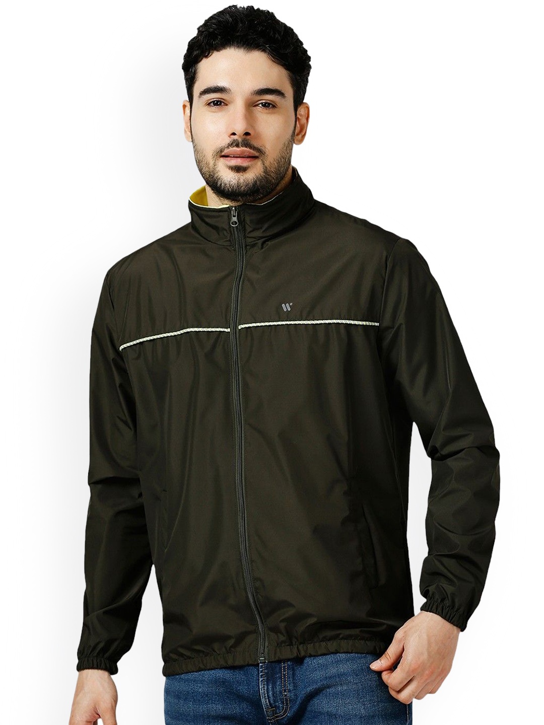 

Zeel Men Windcheater Bomber Jacket, Olive