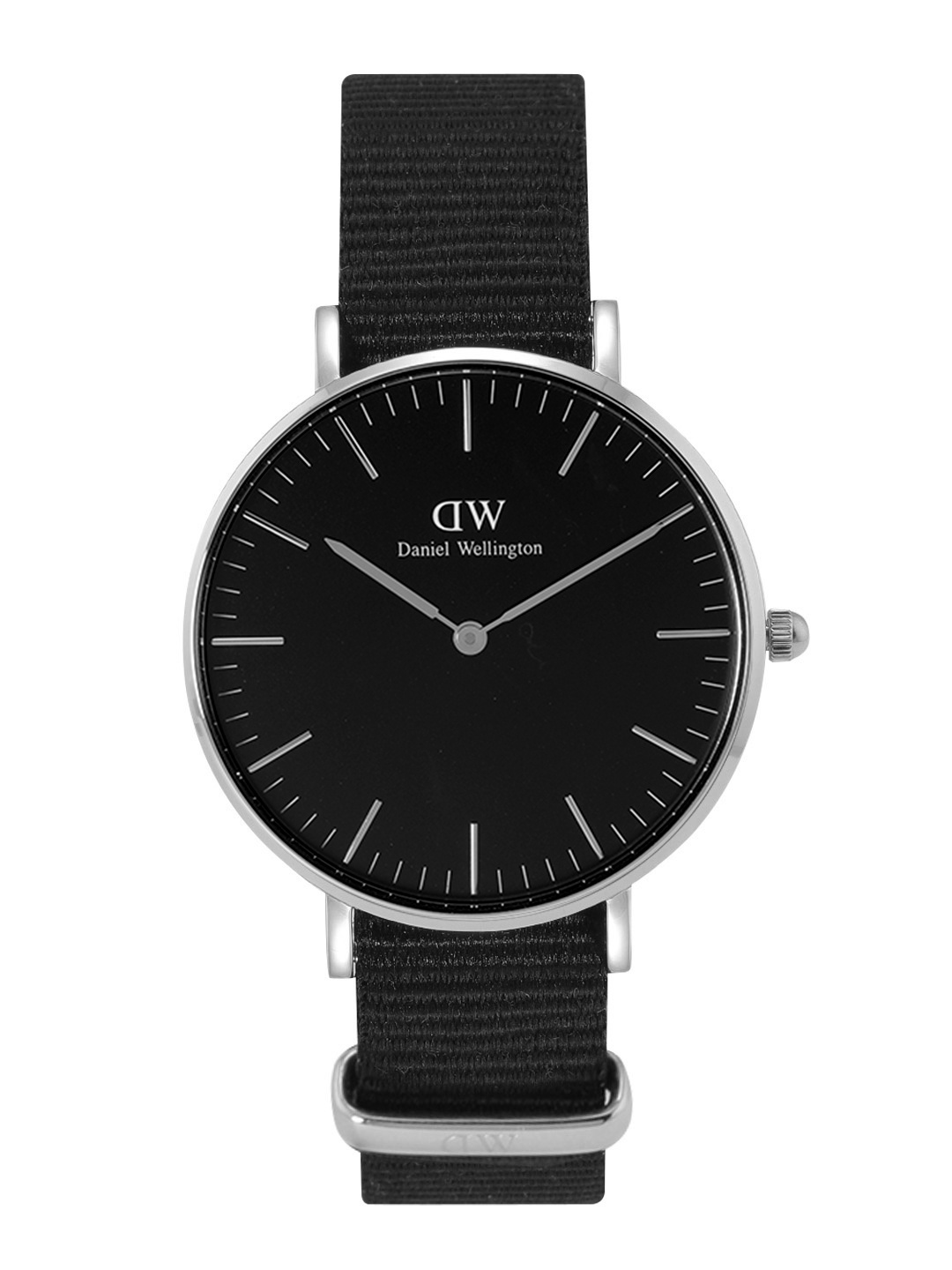 

Daniel Wellington Unisex Dial & Textured Straps Analogue Watch DW00100151K, Black