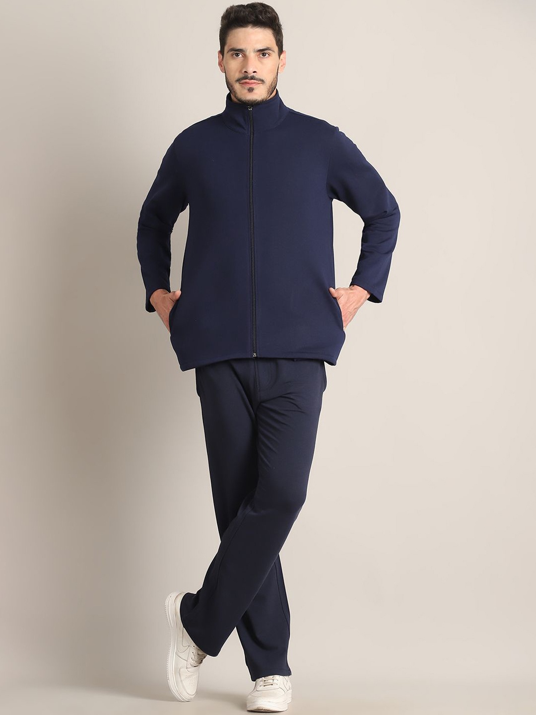

Rute Men Pure Cotton Tracksuits, Navy blue