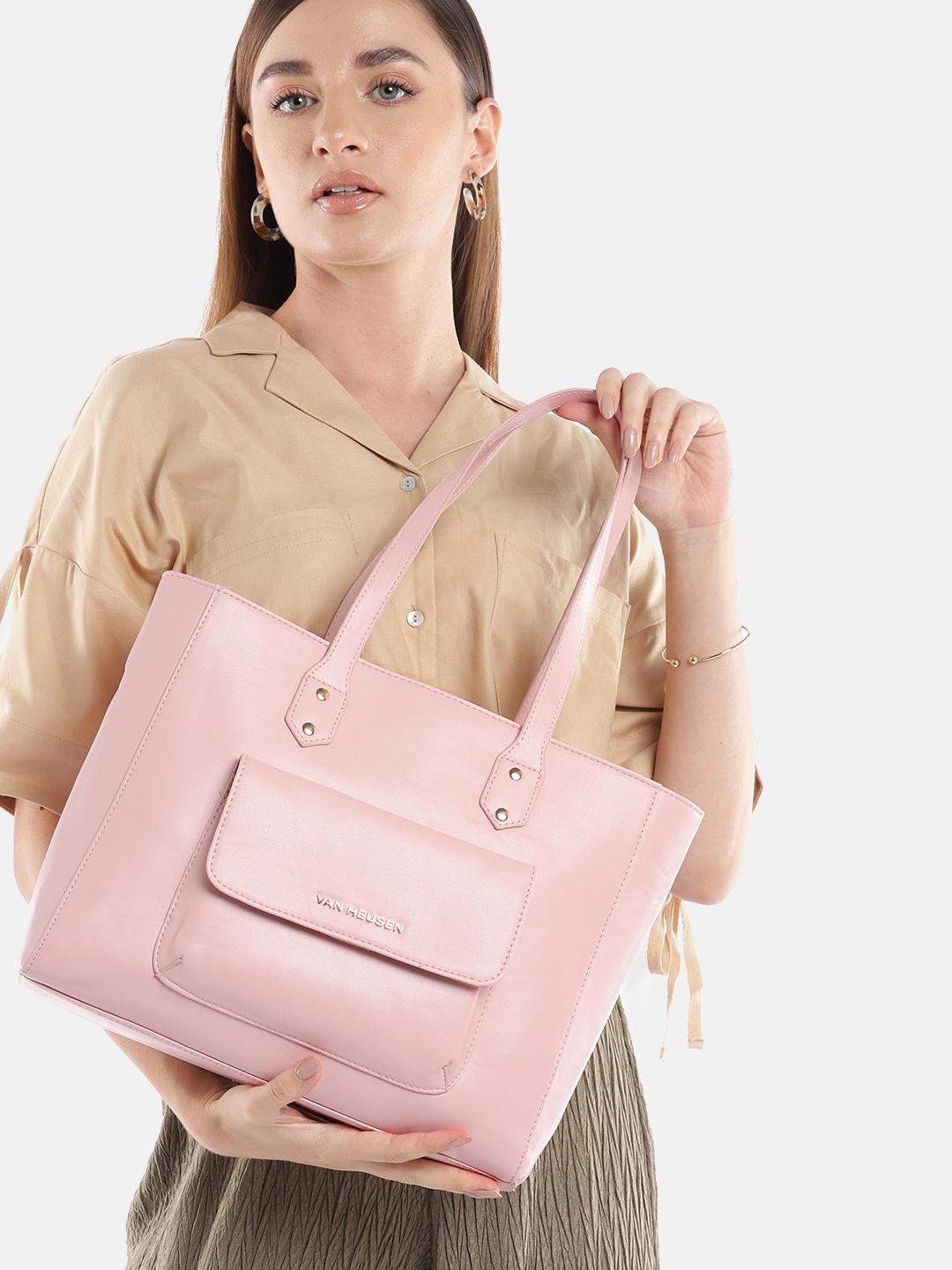 

Van Heusen Structured Shoulder Bag, Pink