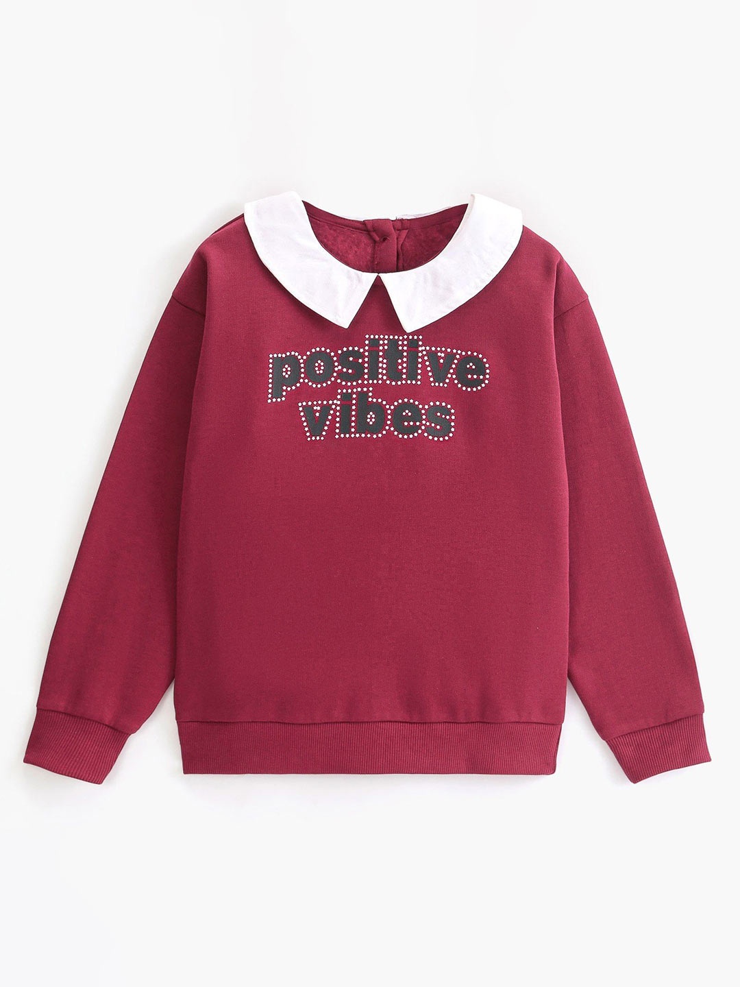 

Honeyhap Girls Cotton Printed Sweatshirt, Red