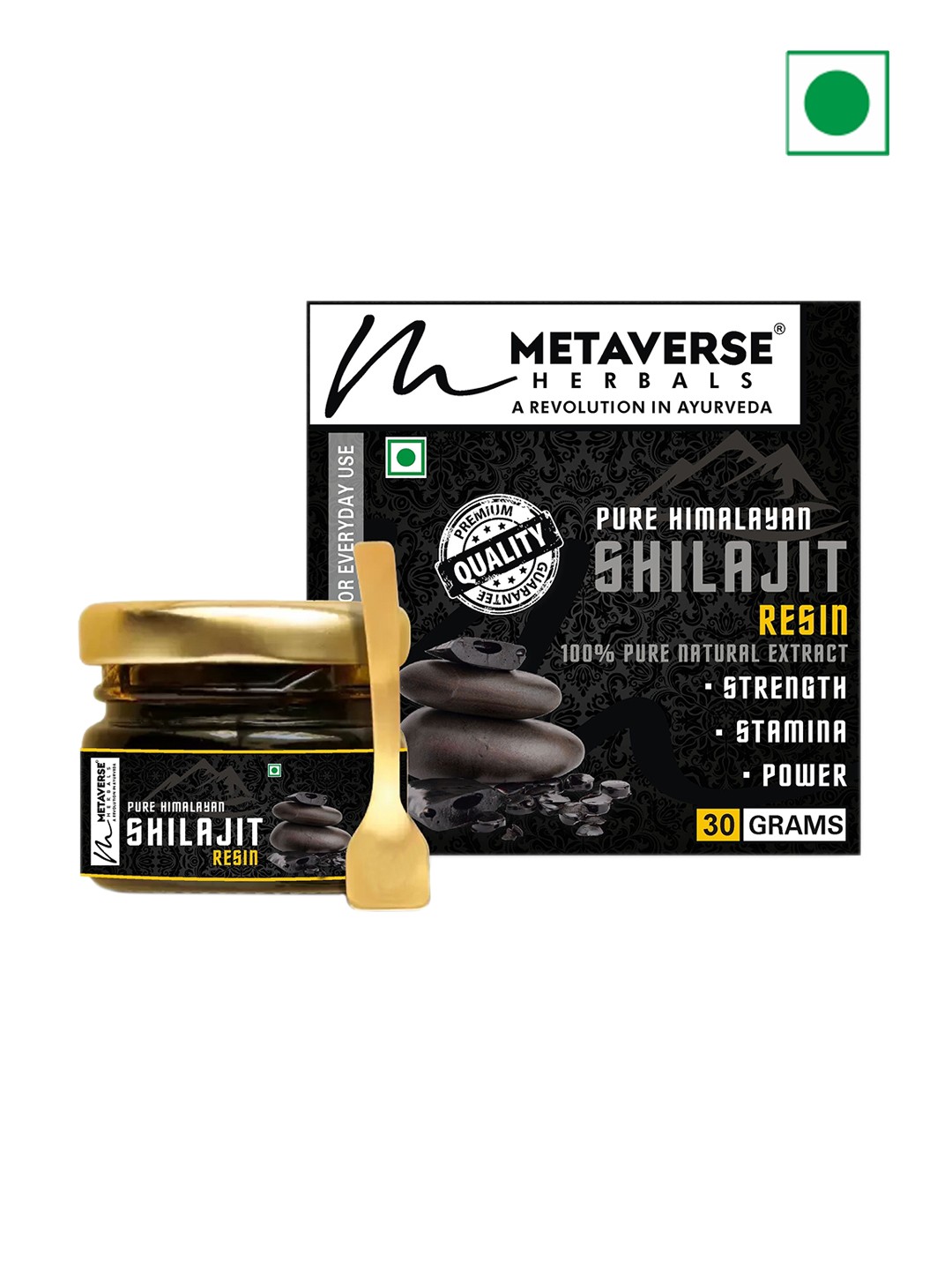 

Metaverse Pure Himalayan Shilajit Resin- 30 g, Brown