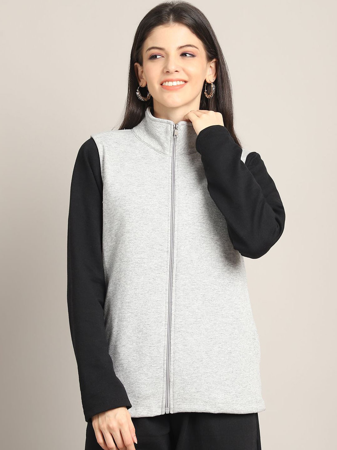

Rute Stand Collar Pure Cotton Tailored Jacket, White