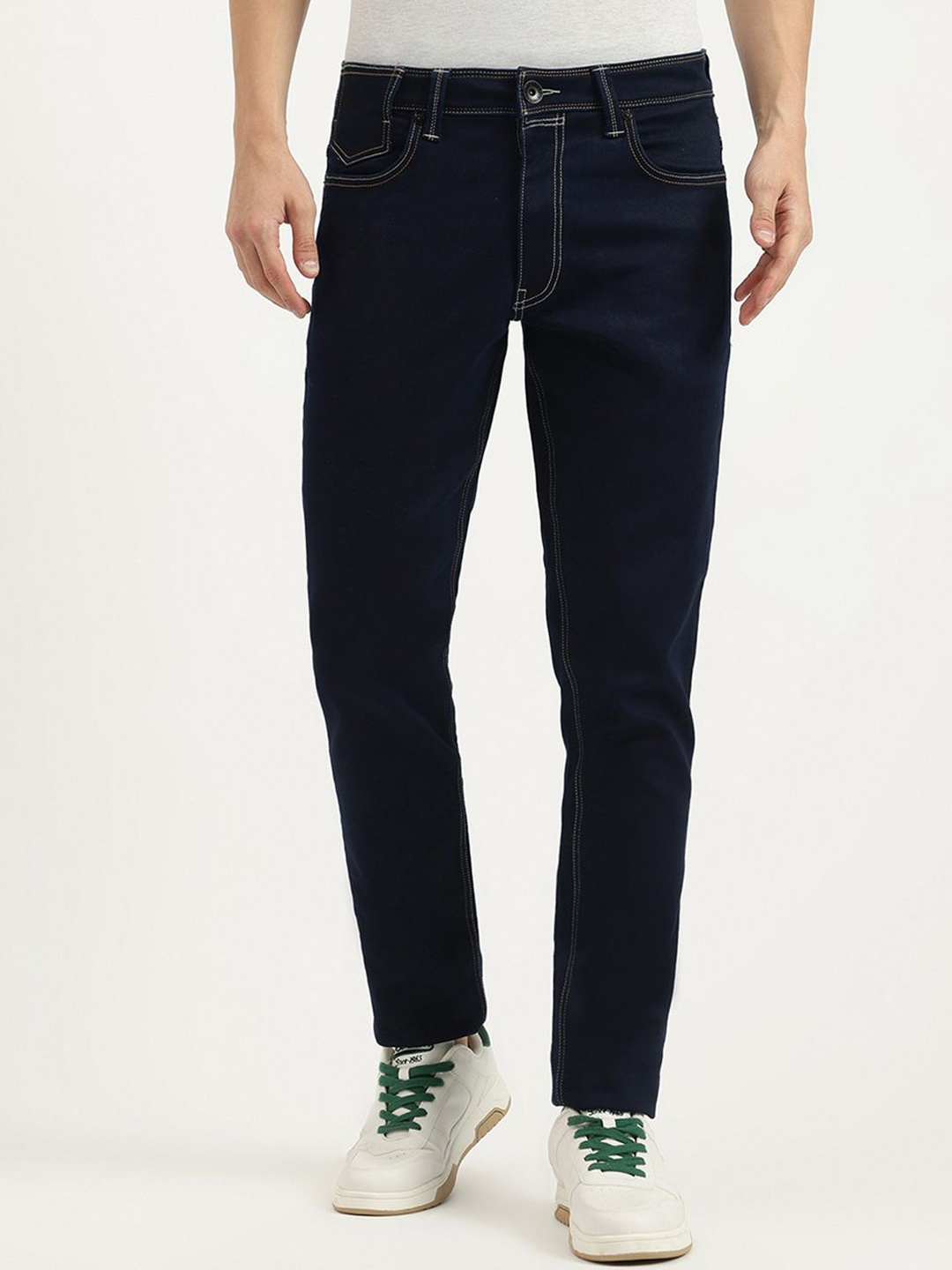 

United Colors of Benetton Men Slim Fit Mid Rise Jeans, Blue