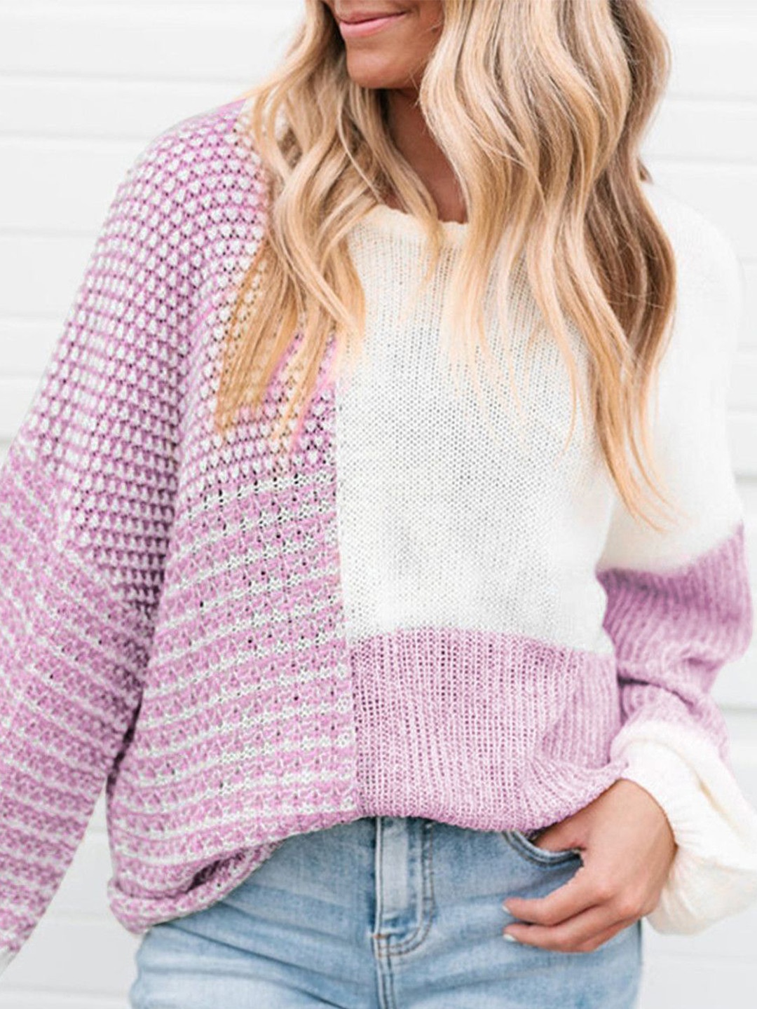 

StyleCast Women Self Design Pullover Sweaters, Purple