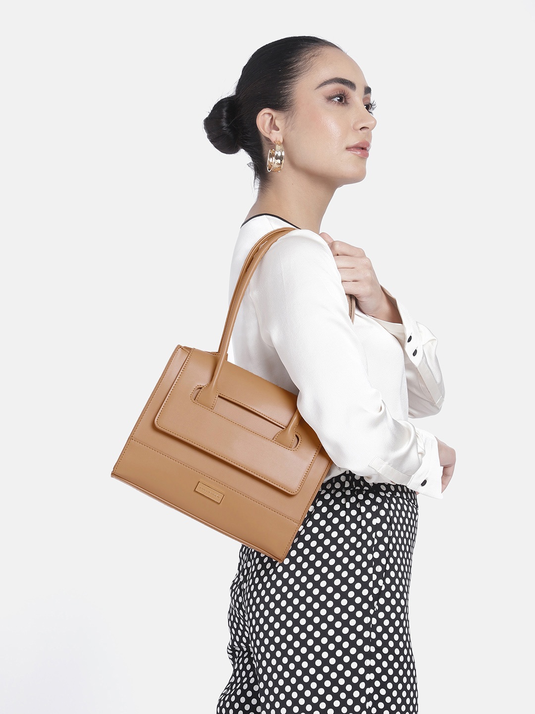 

Van Heusen Structured Shoulder Bag, Brown