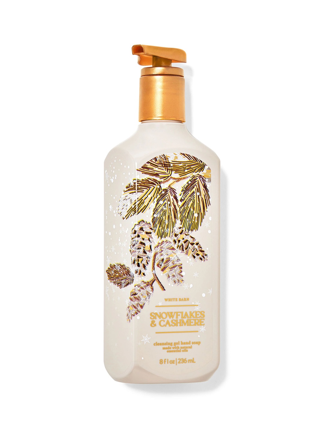 

Bath & Body Works Snowflakes & Cashmere Cleansing Gel Hand Wash - 236ml, White