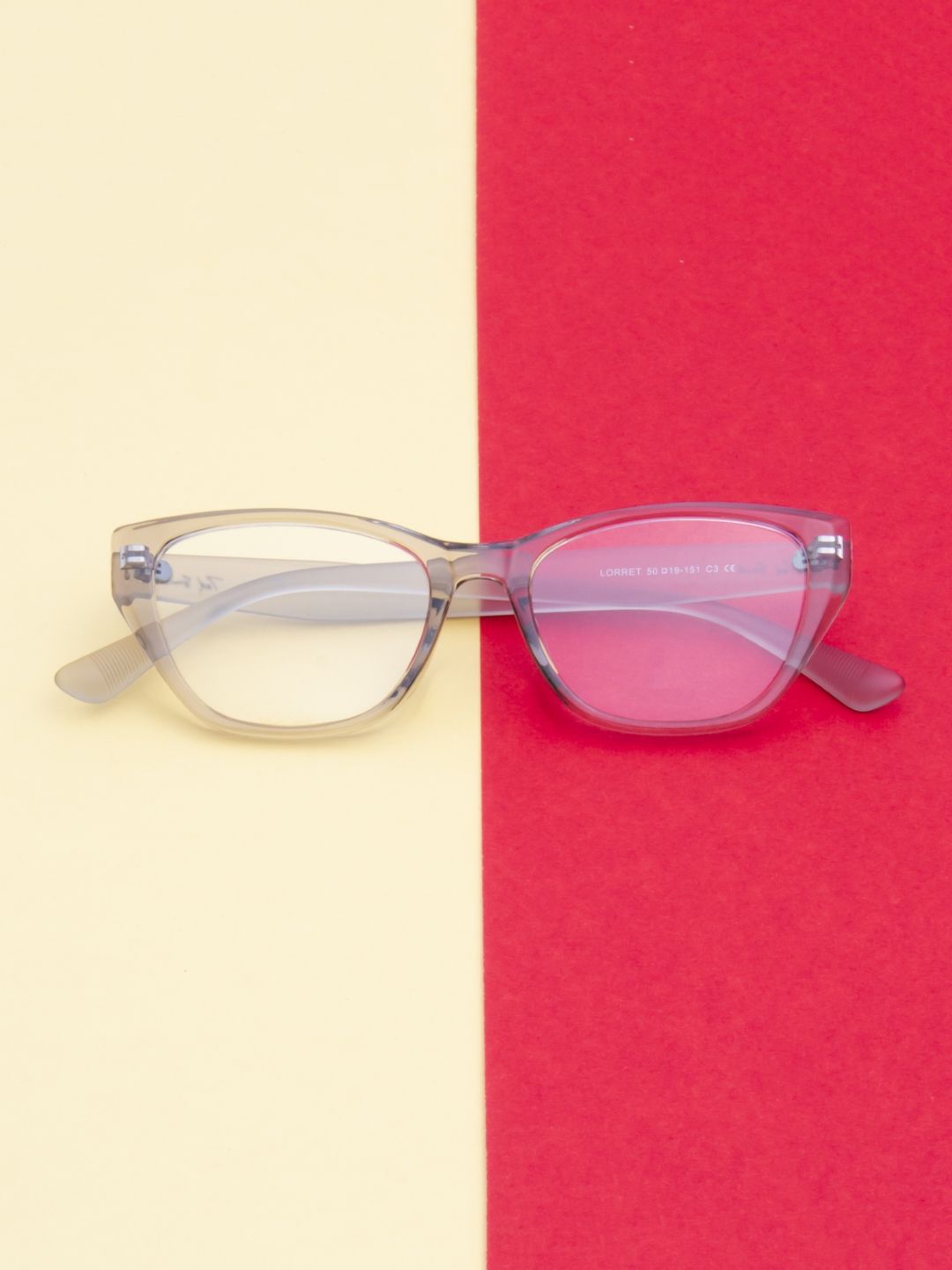 

Ted Smith Lorret Unisex Full Rim Cateye Frames, Grey