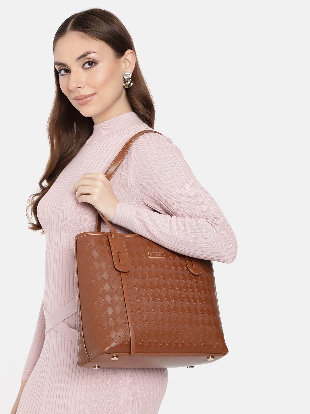 

Van Heusen Quilted Shoulder Bag, Brown