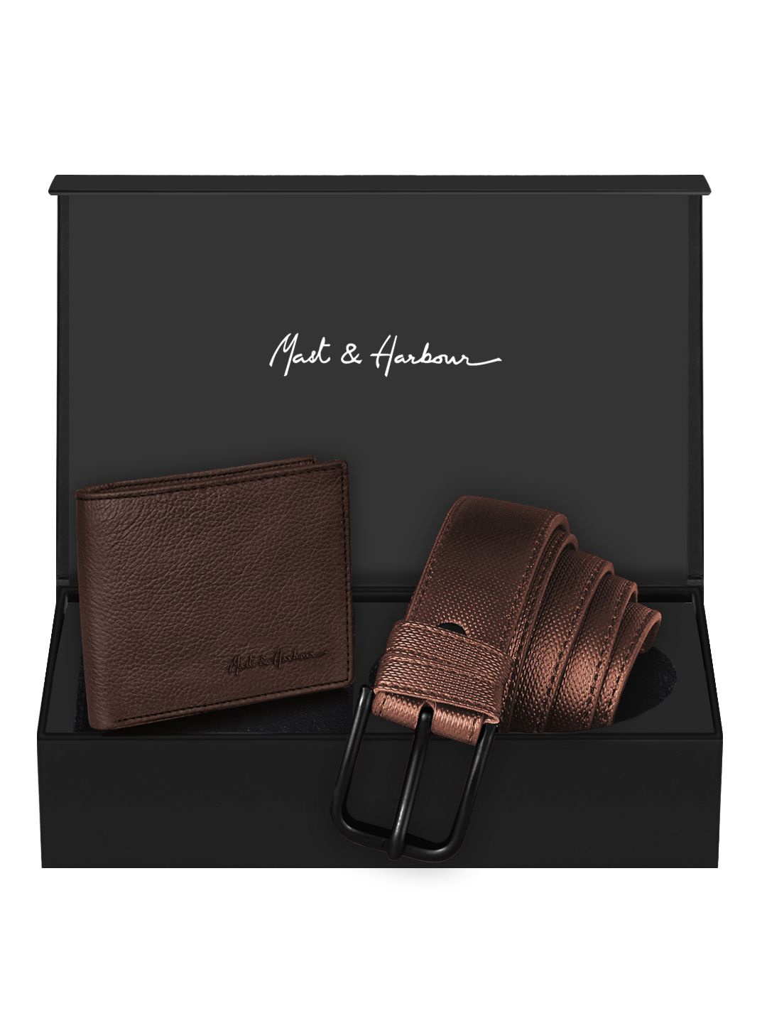

Mast & Harbour Men Accessory Gift Set of, Brown