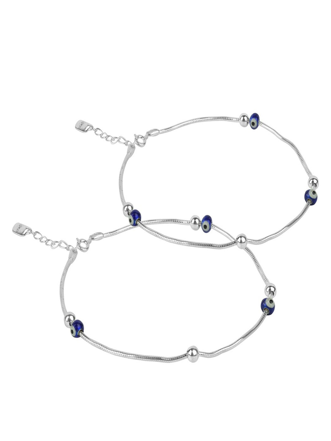 

Paavni 92.5 Sterling Silver Anklets