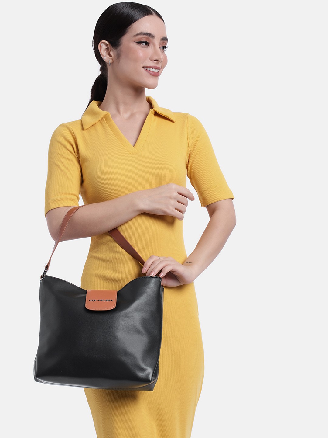 

Van Heusen Structured Shoulder Bag, Black