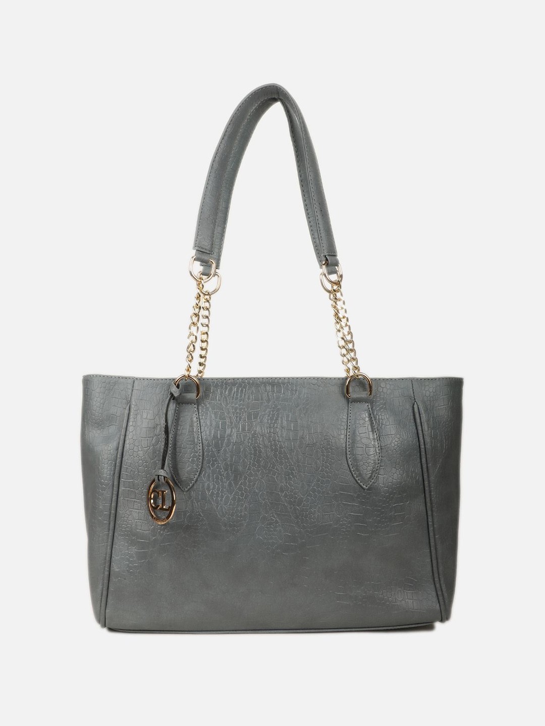 

Carlton London Textured Structured Shoulder Bag, Grey
