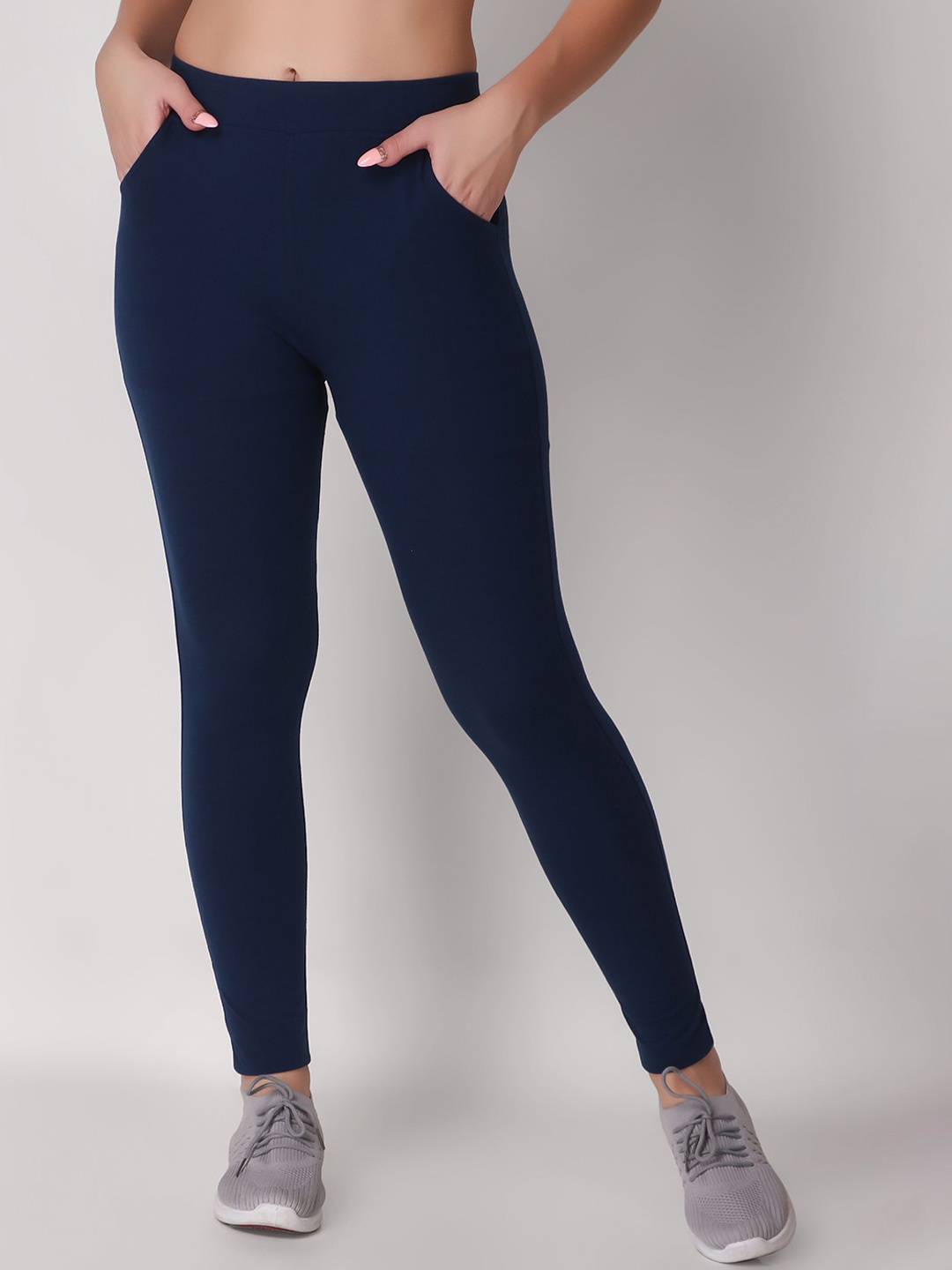 

Keepfit Women Slim Fit Ankle Length Tights, Navy blue