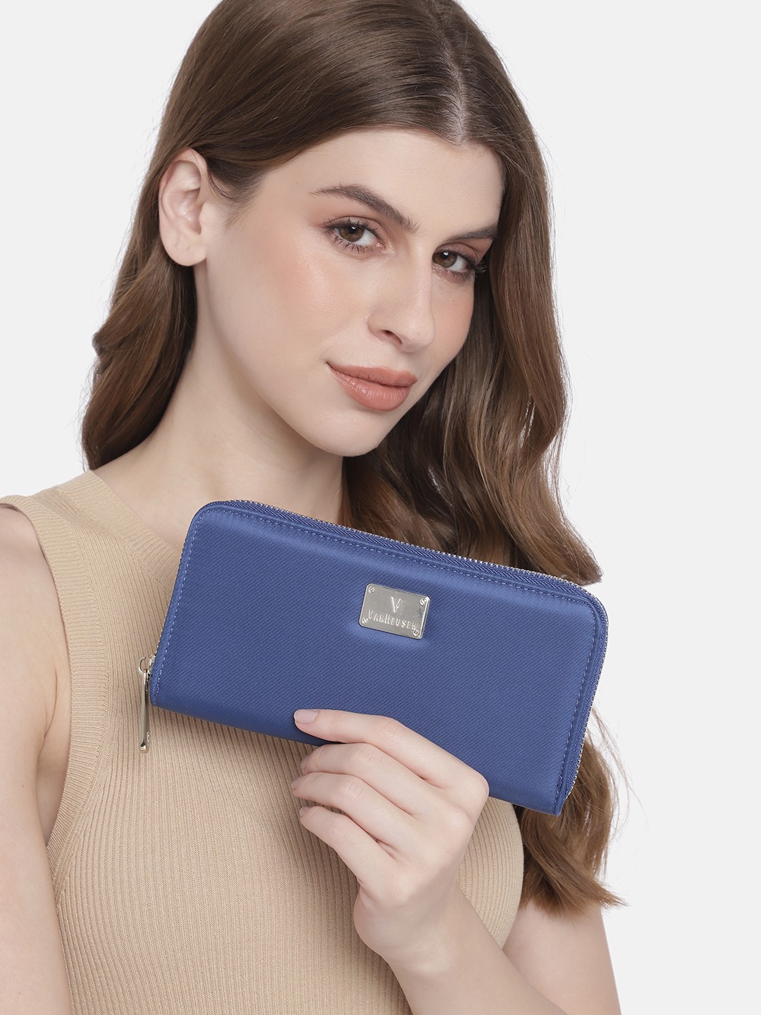 

Van Heusen Women Zip Around Wallet, Navy blue