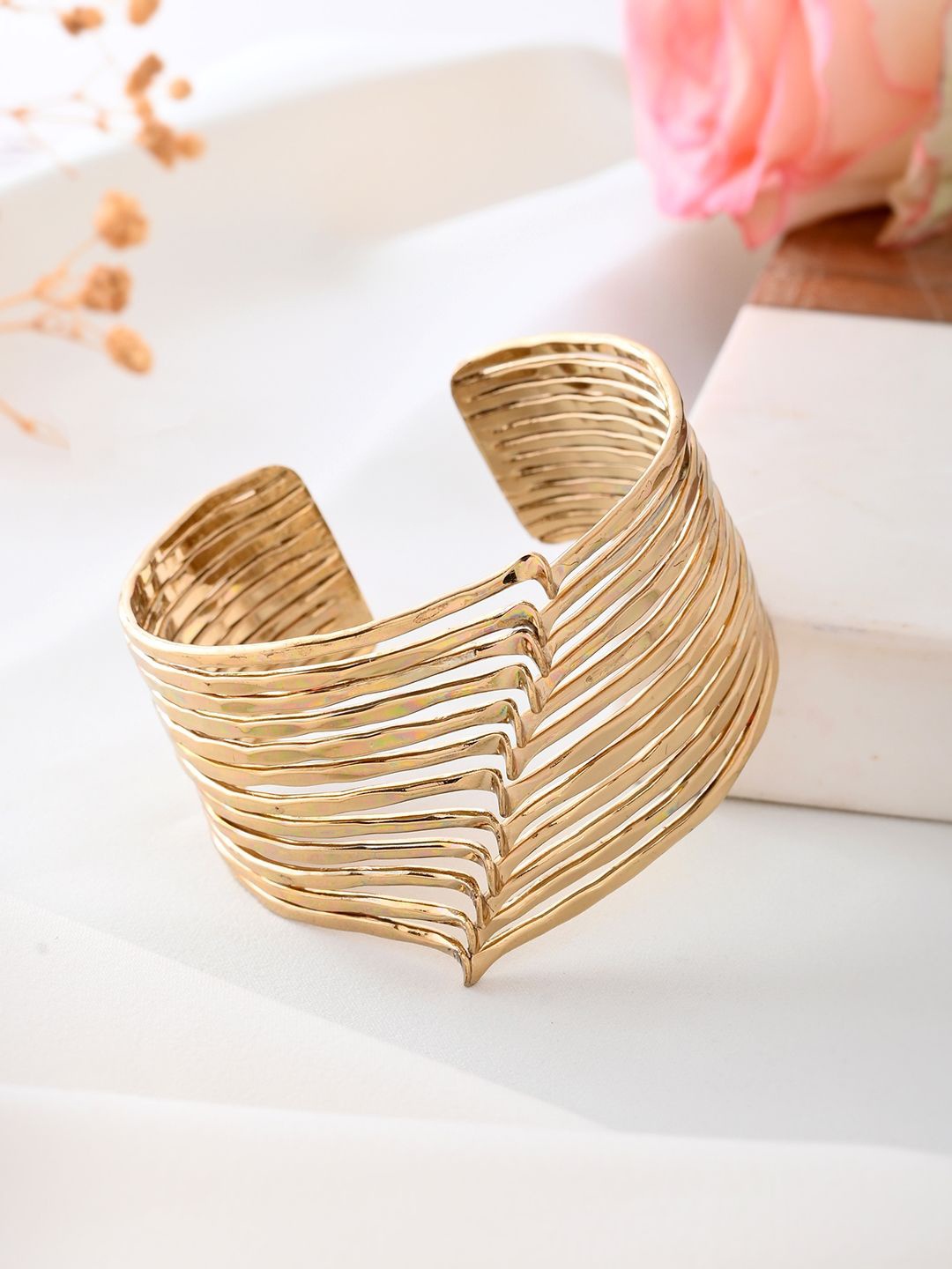 

RICHEERA Gold-Plated Cuff Bracelet