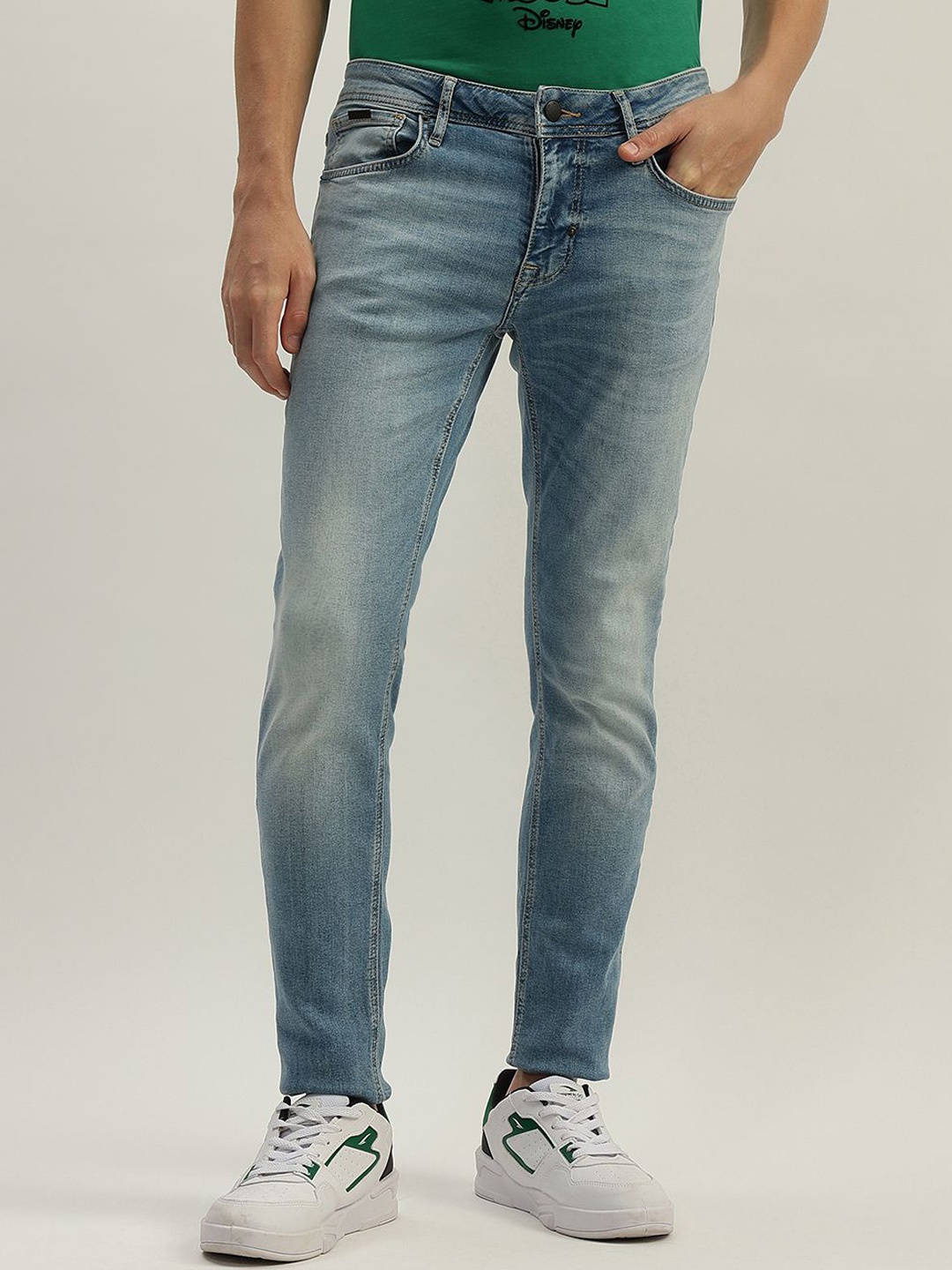 

Antony Morato Men Mid-Rise Skinny Fit Heavy Fade Jeans, Blue