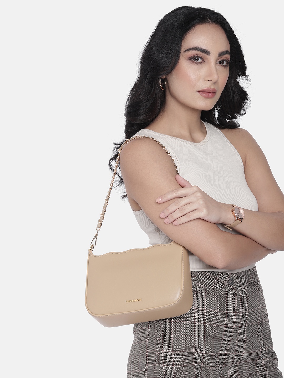 

Van Heusen Structured Shoulder Bag, Beige