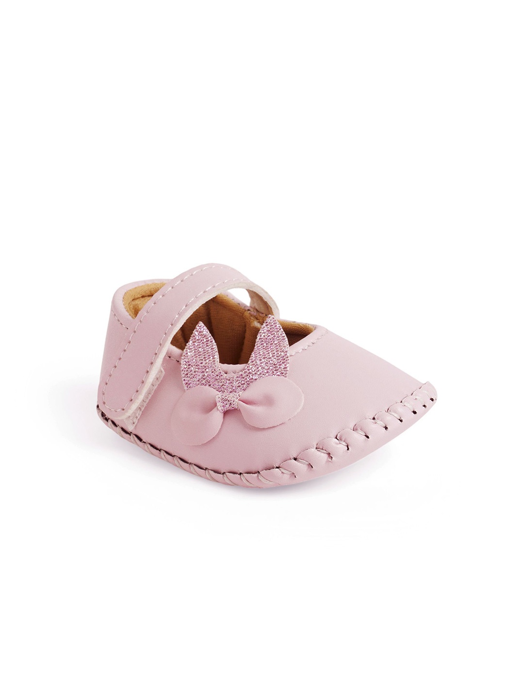 

CHiU Girls Cotton Booties, Pink