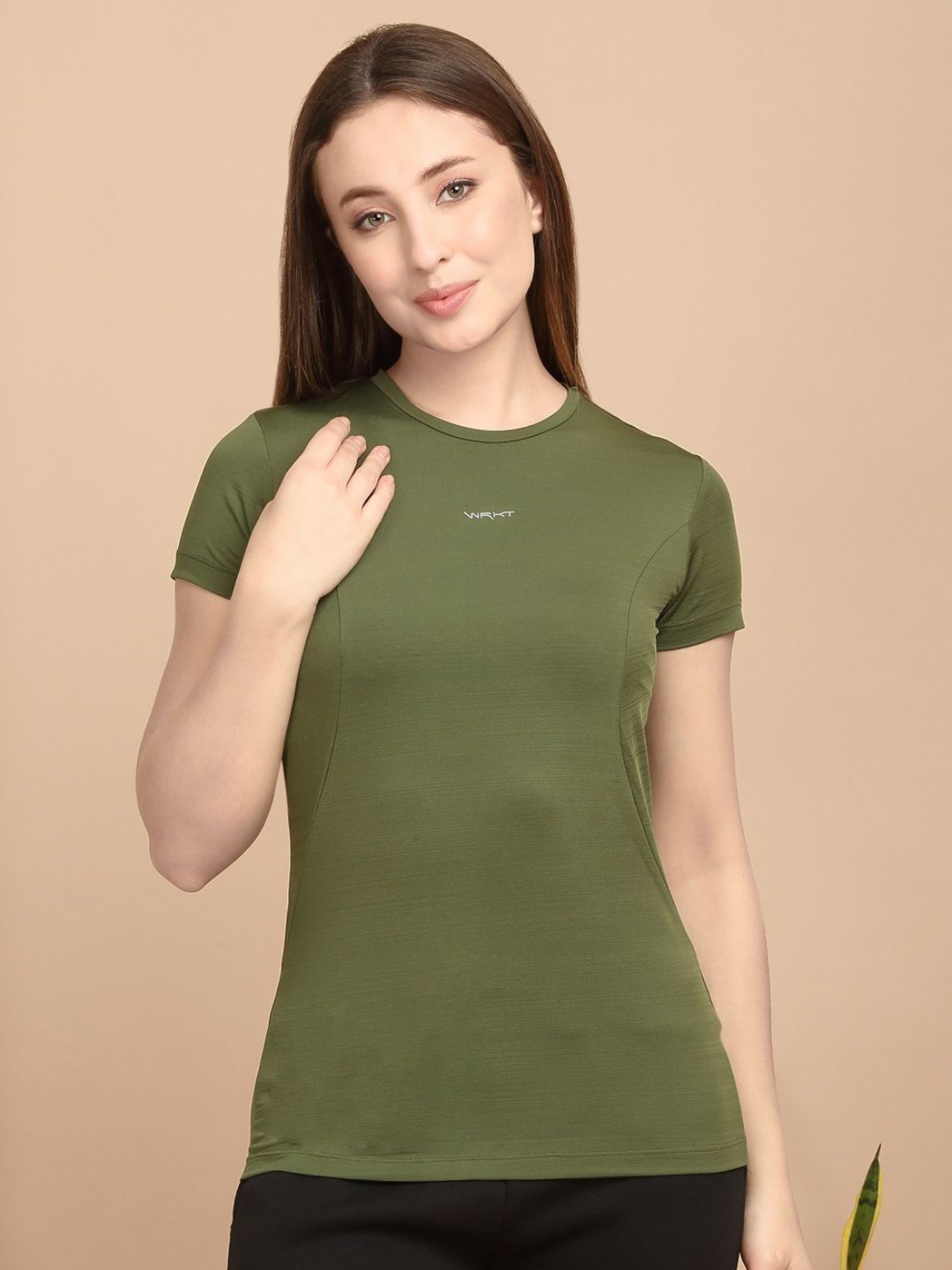 

Sweet Dreams Women Solid Lounge T-shirt, Olive