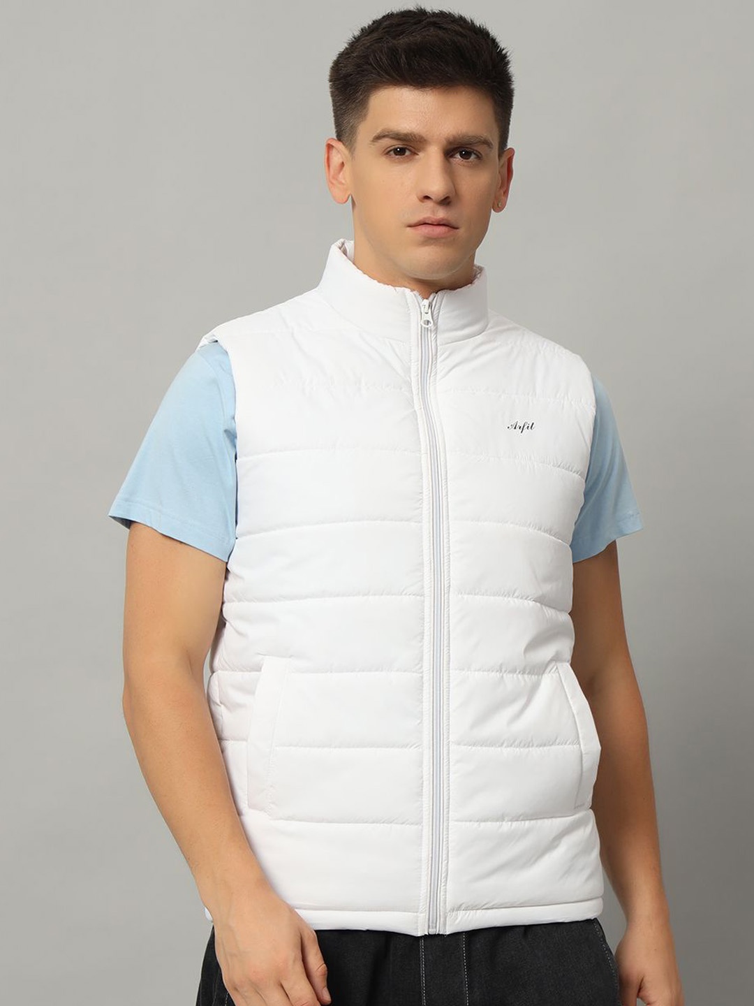 

AR-FIT Men Lightweight Sleeveless Padded Jacket, White