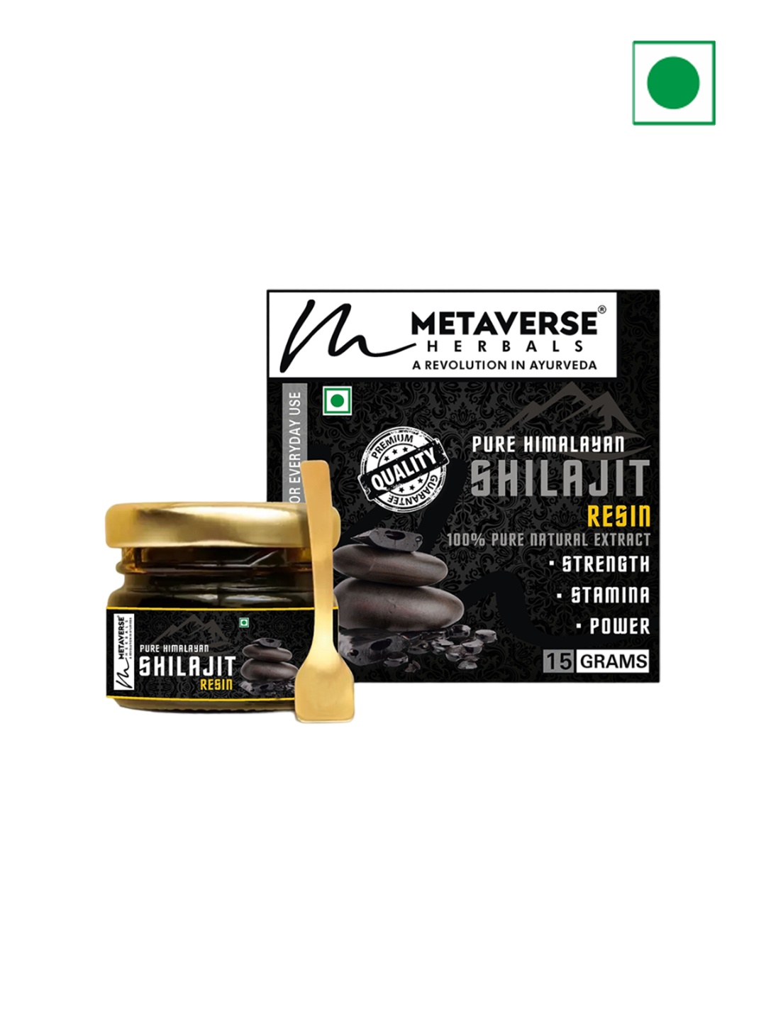 

Metaverse Pure Himalayan Shilajit Resin - 15 g, Brown