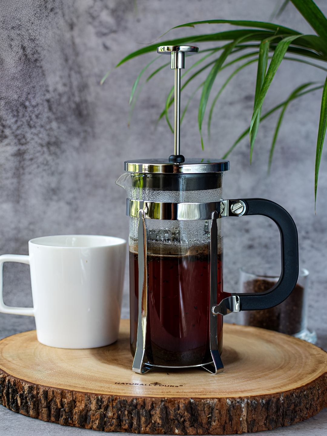 

NATURALLY YOURS Glasswares Coffee Press 350 ML, Transparent