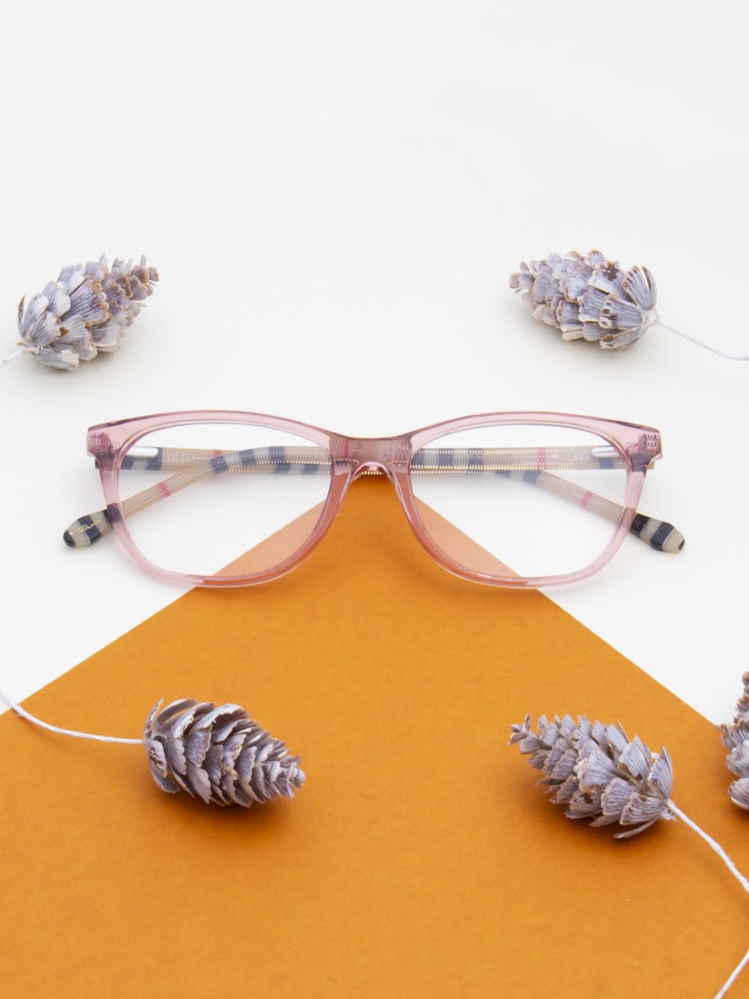

Ted Smith Unisex 100% Acetate Full Rim Cateye Frames, Pink