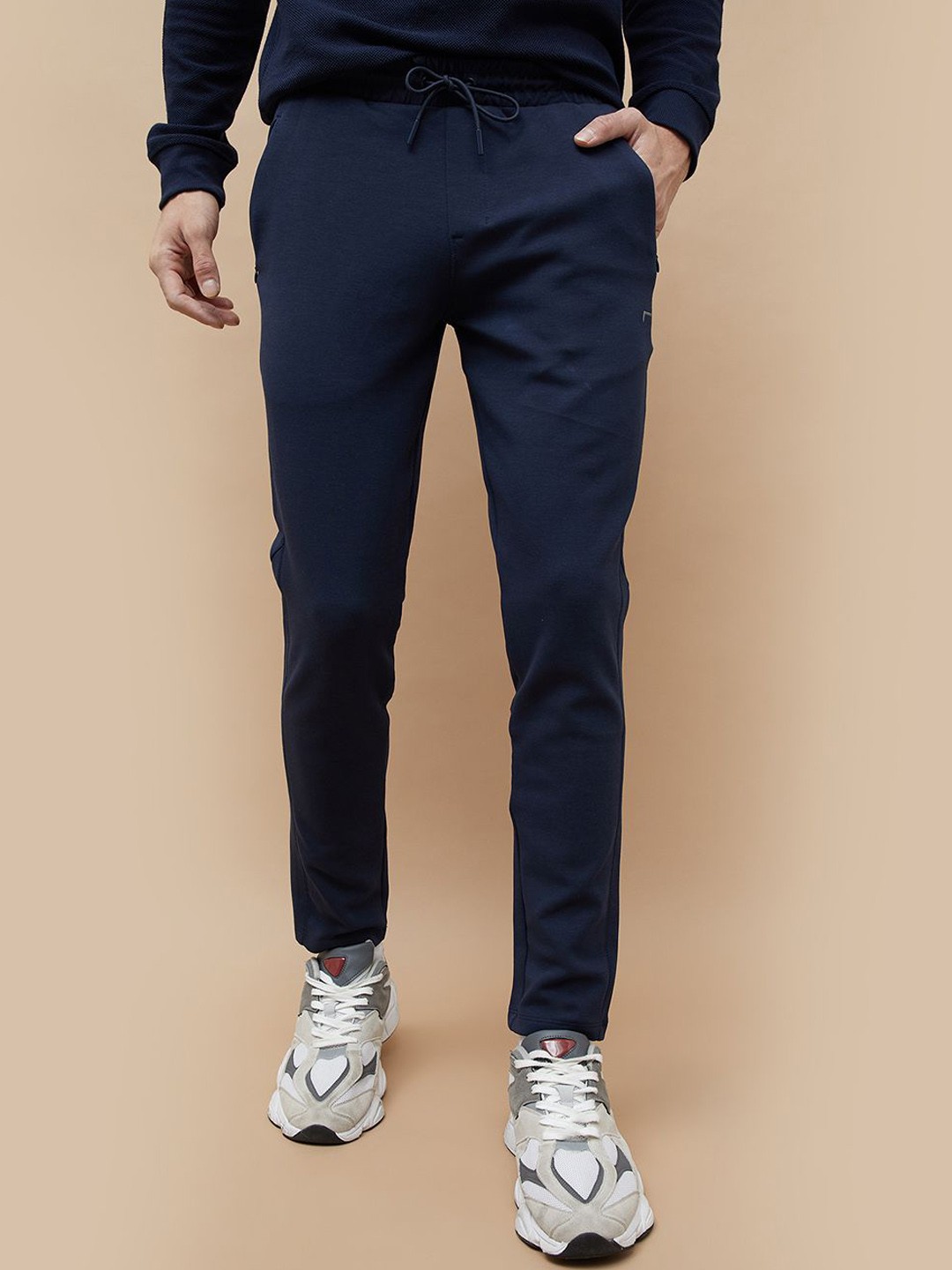 

Fame Forever by Lifestyle Men Mid-Rise Cotton Track Pants, Blue