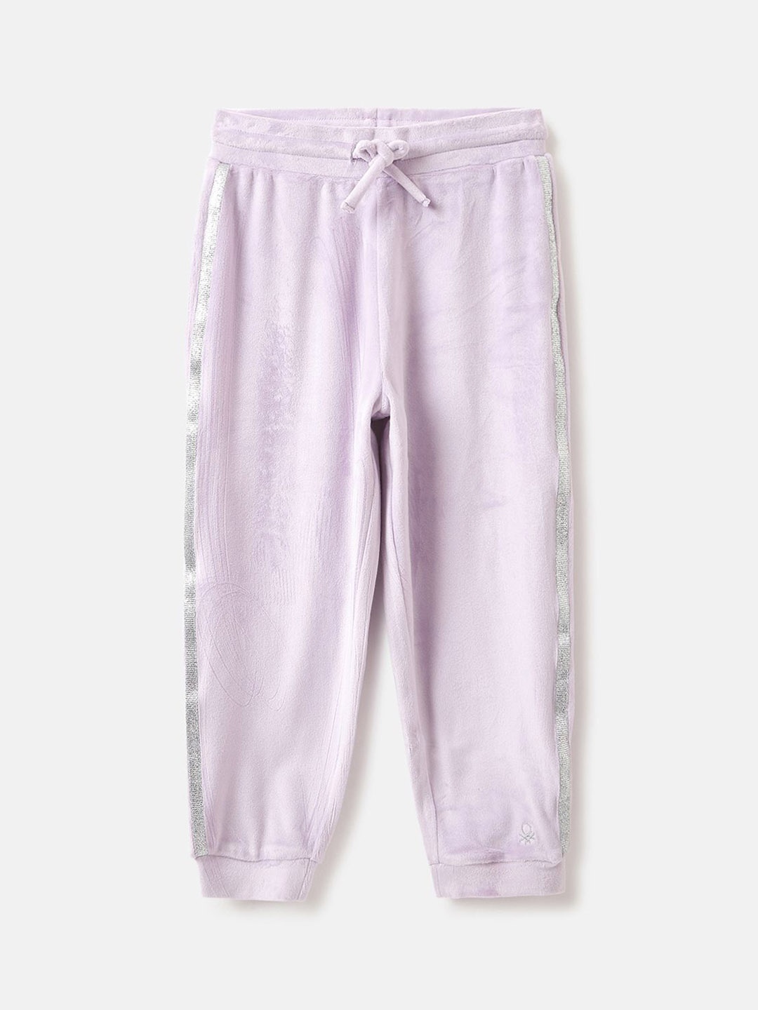 

United Colors of Benetton Girls Mid Rise Casual Regular Fit Joggers, Purple