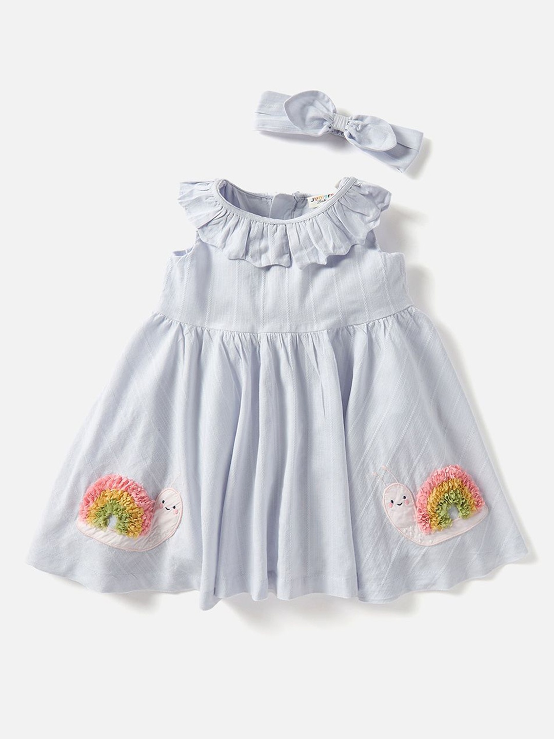 

Juniors by Babyshop Girl's Sleeveless Fit & Flare Dress, Blue