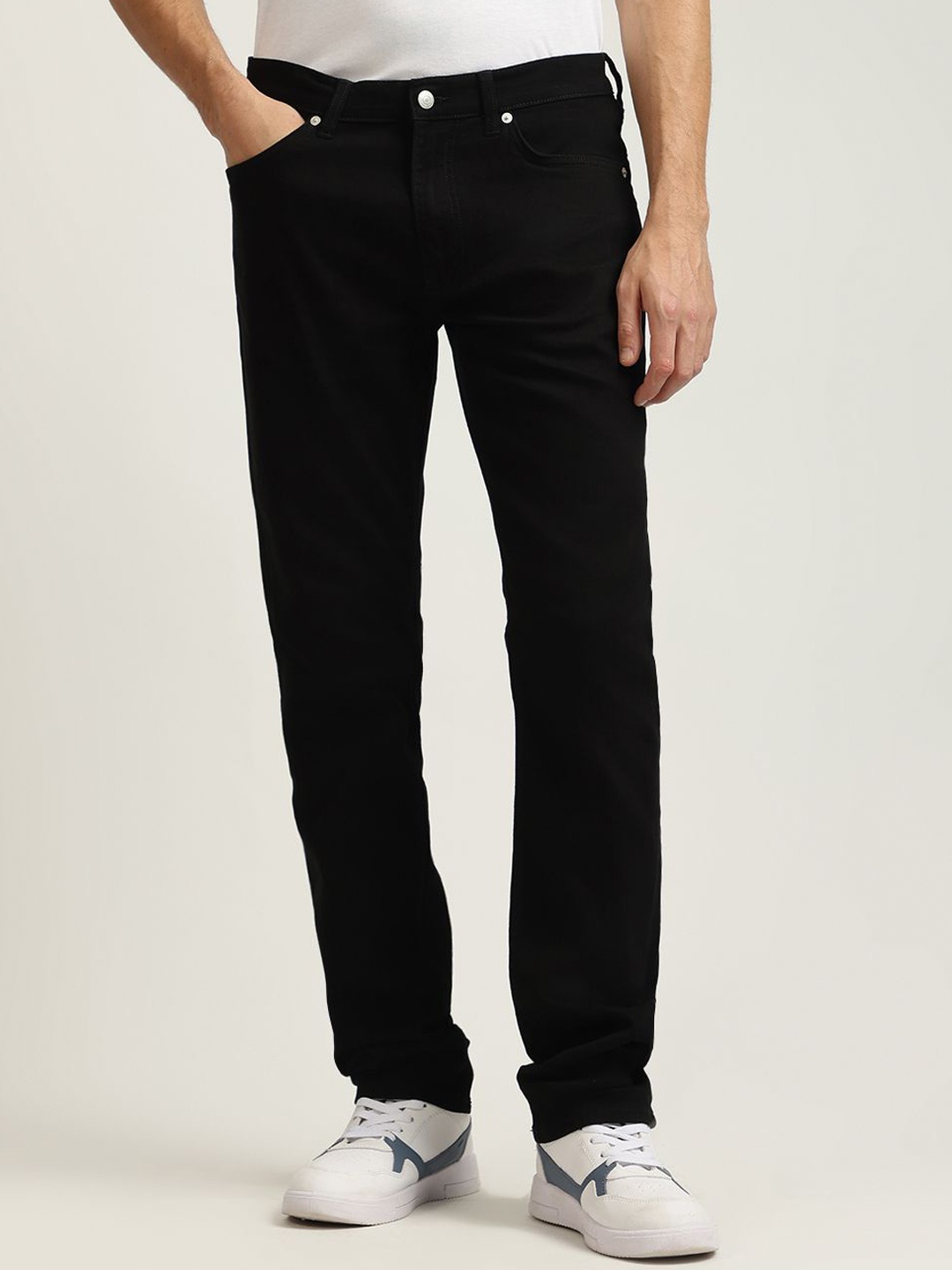 

GANT Men Mid-Rise Regular Fit Stretchable Jeans, Black