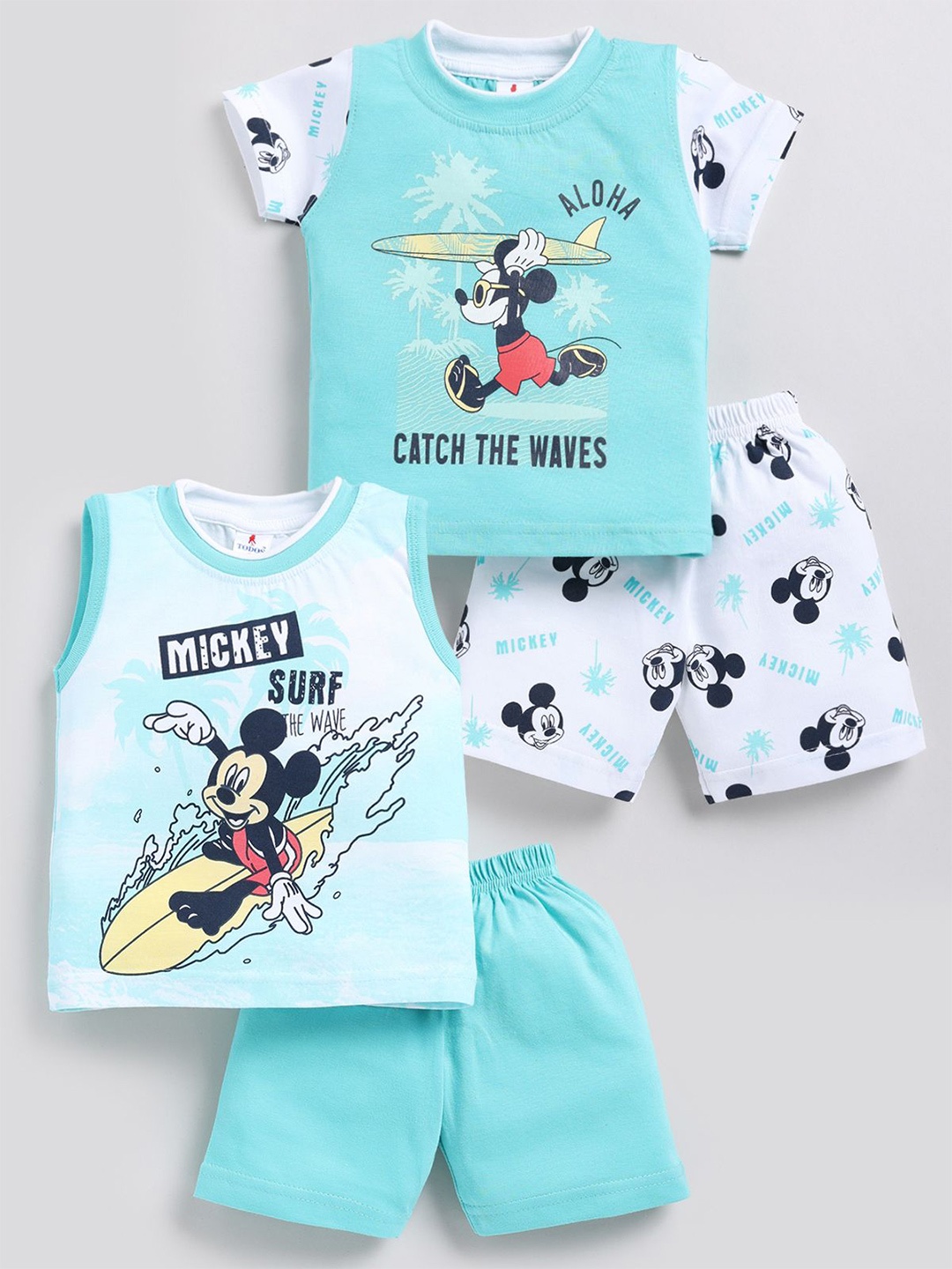 

Annie Boys Printed T-shirt with Shorts, Blue