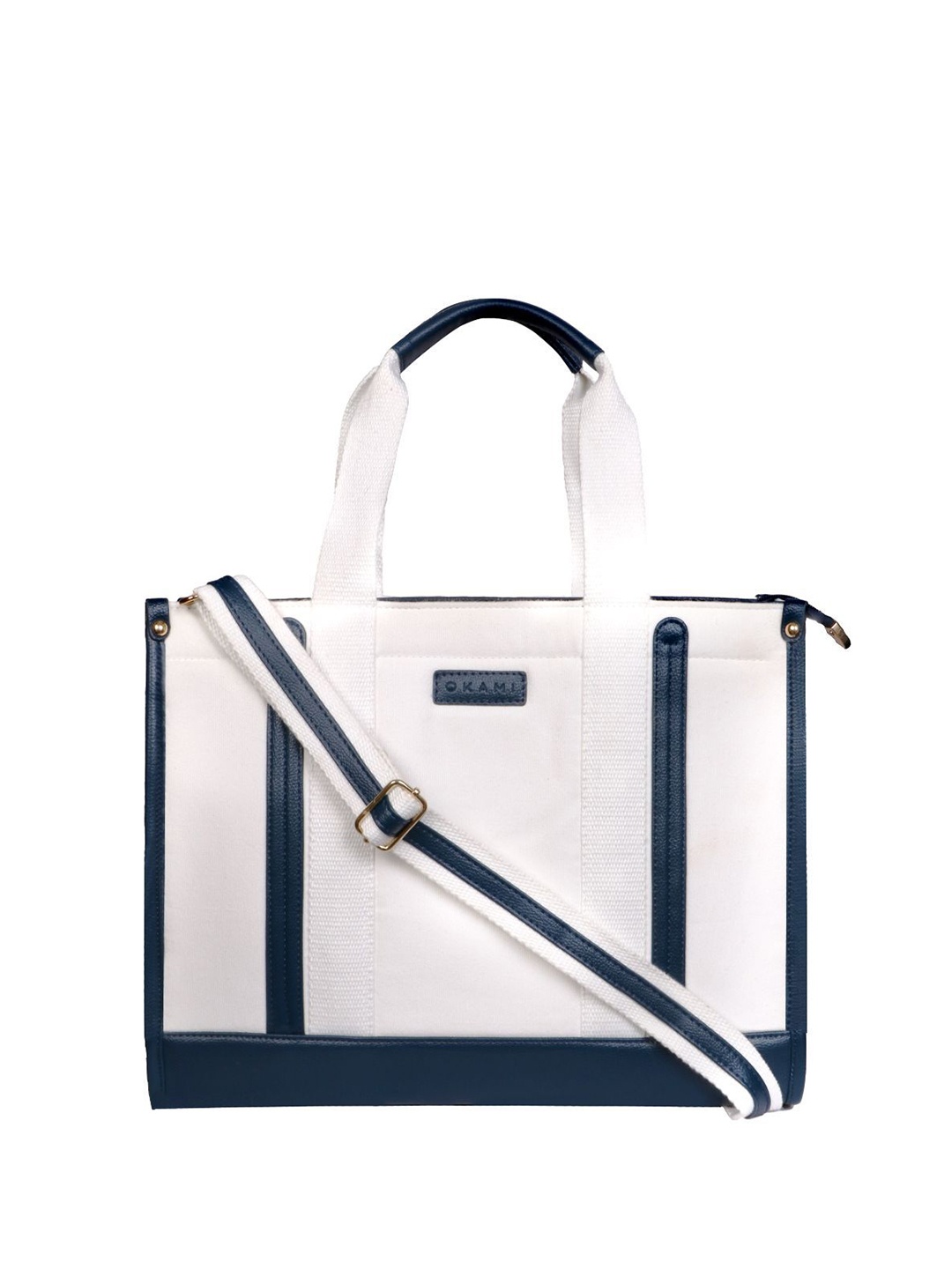

Okami Women Canvas Tote Bag, White