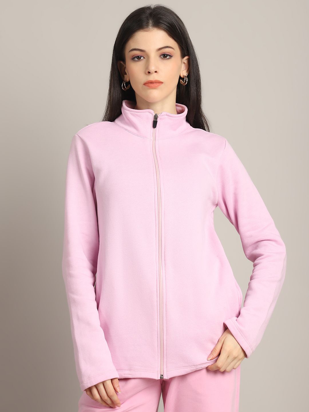 

Rute Women Cotton Sweatshirt, Pink