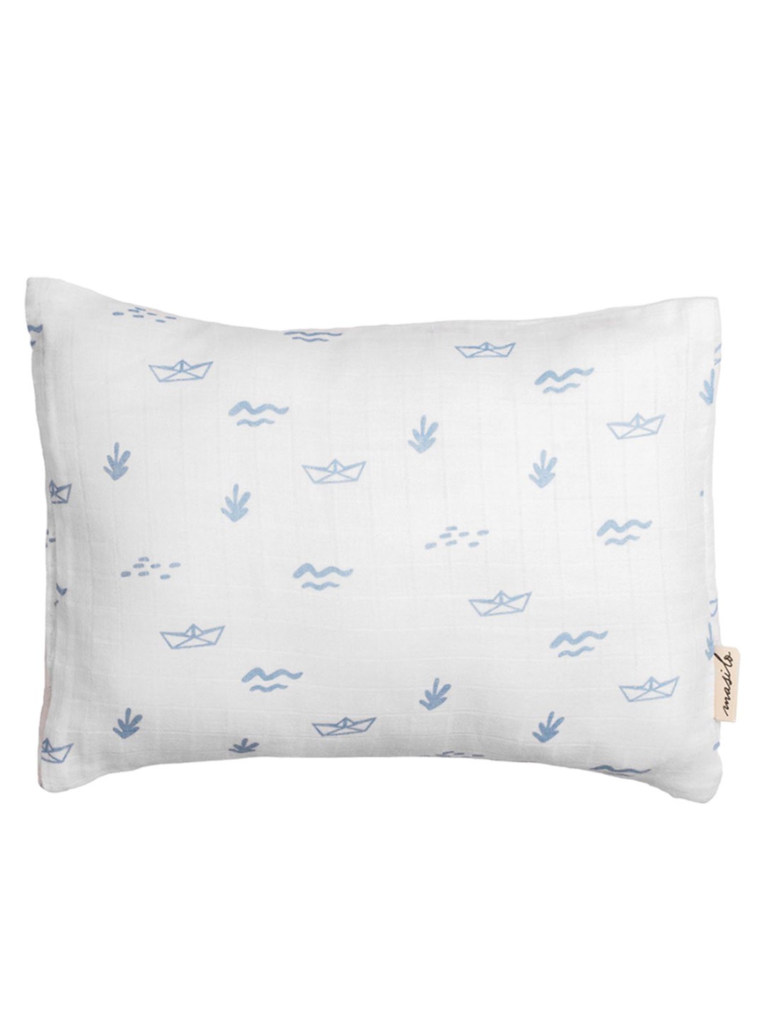 

Masilo Kids Printed Cotton Baby Pillow, Blue