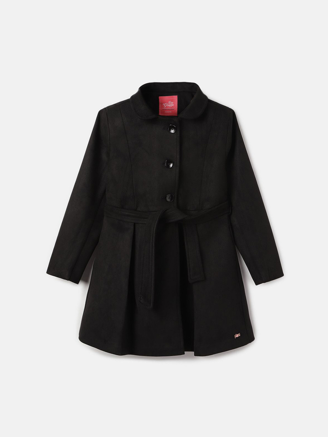 

Blue Giraffe Girls Regular Fit Long Sleeved Coats, Black