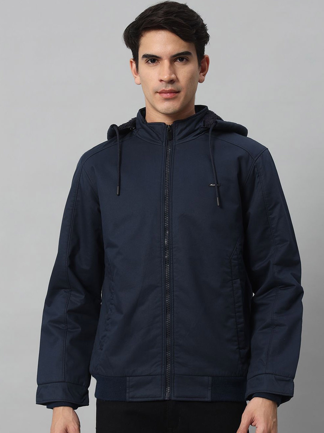 

AR-FIT Men Water Resistant Open Front Jacket, Navy blue