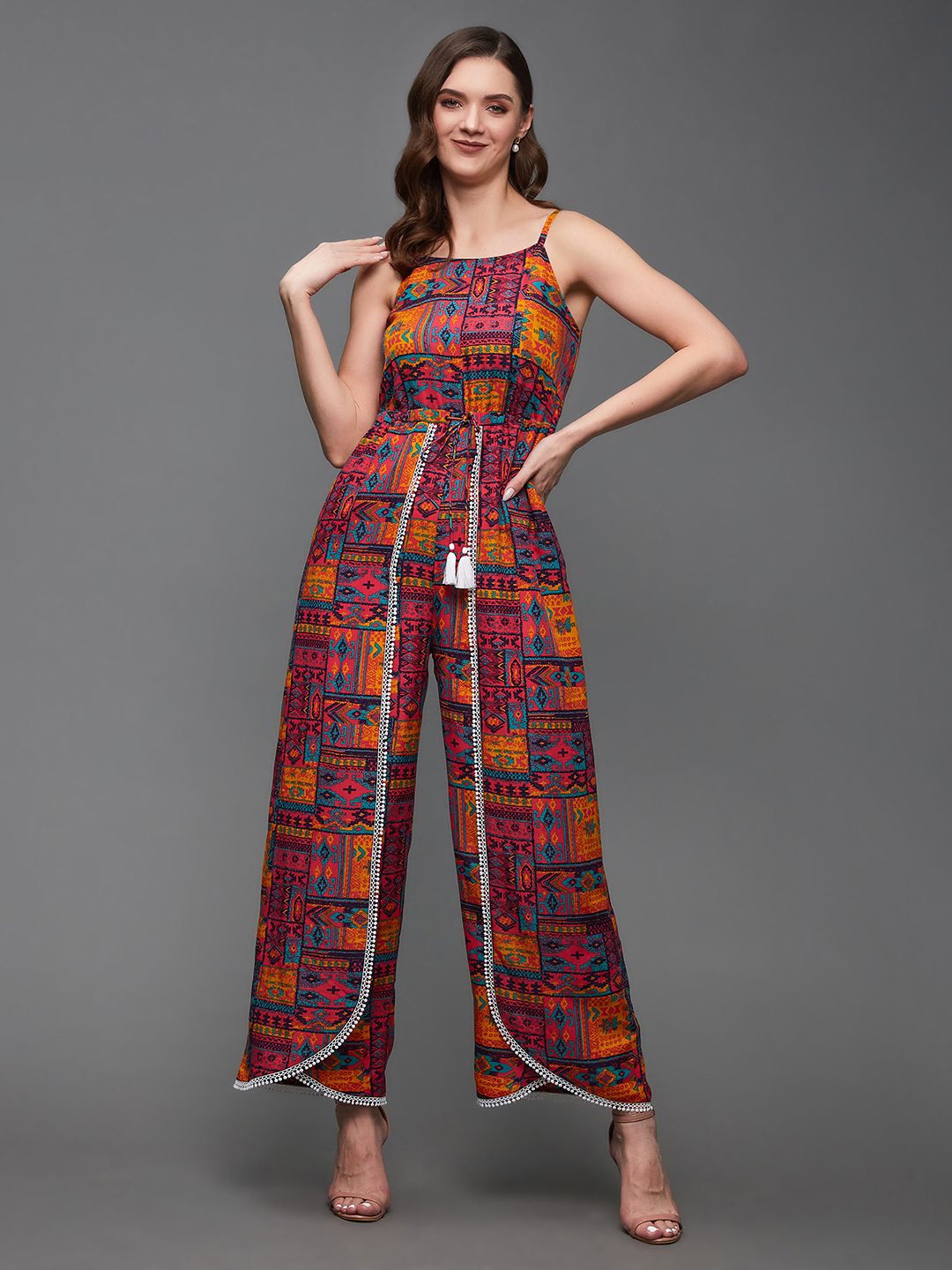 

Miss Chase Women Printed Basic Jumpsuit, Multi