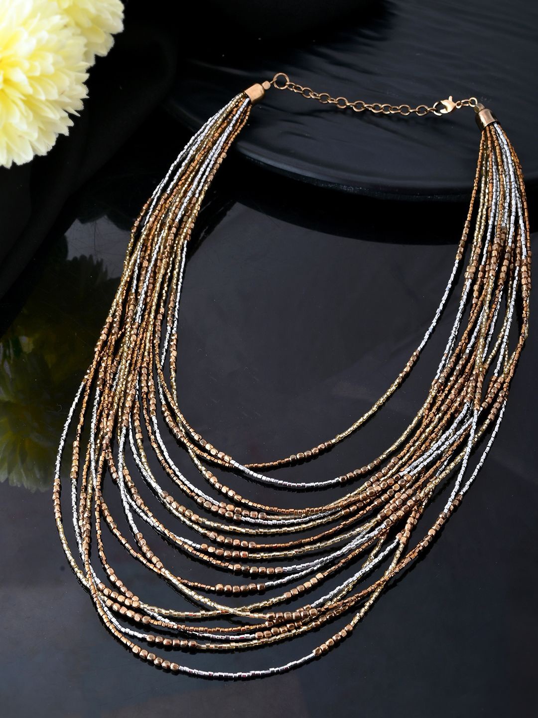 

RICHEERA Layered Statement Necklace, Gold