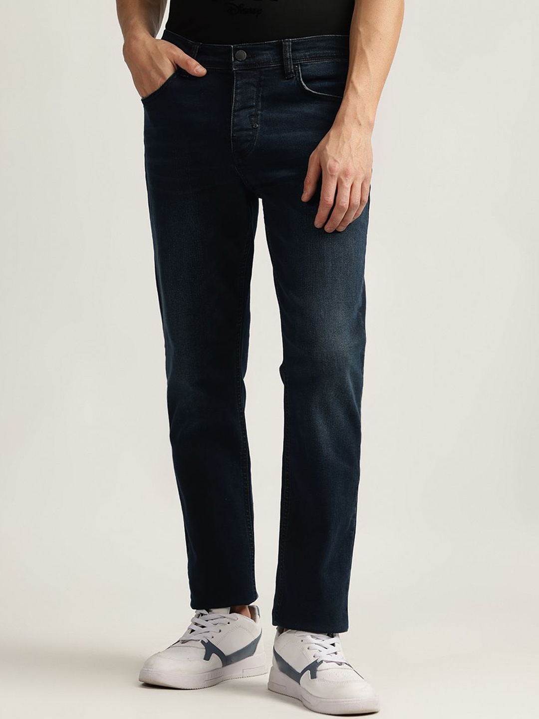 

Antony Morato Men Slim Fit Mid-Rise Jeans, Blue
