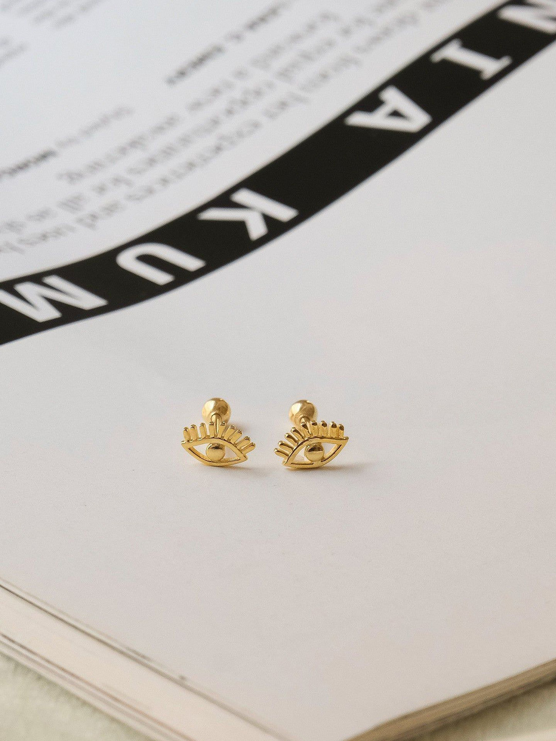 

Anushka Jain Jewellery 925 Sterling Silver Gold Plated Classic Studs