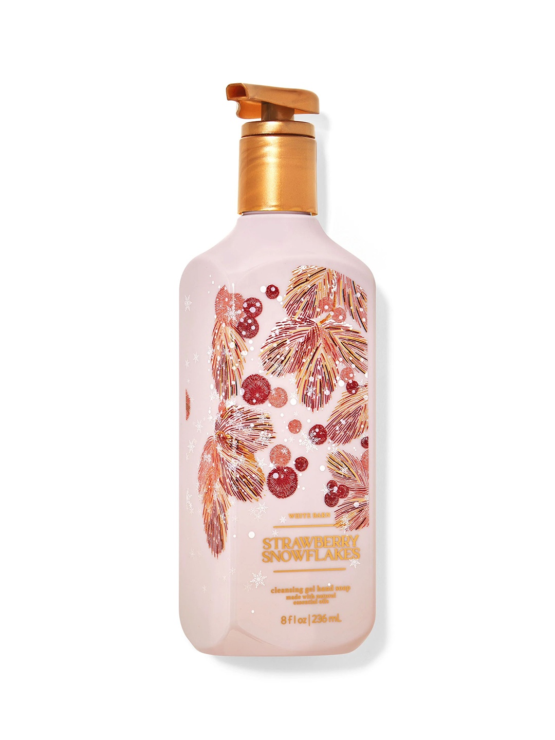 

Bath & Body Works Strawberry Snowflakes Cleansing Gel Hand Wash - 236ml, Silver
