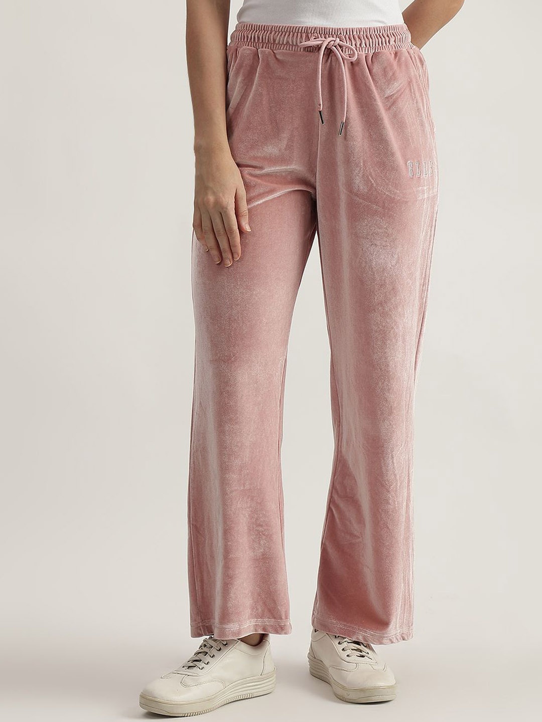 

ELLE Women Relaxed Fit Track Pants, Pink