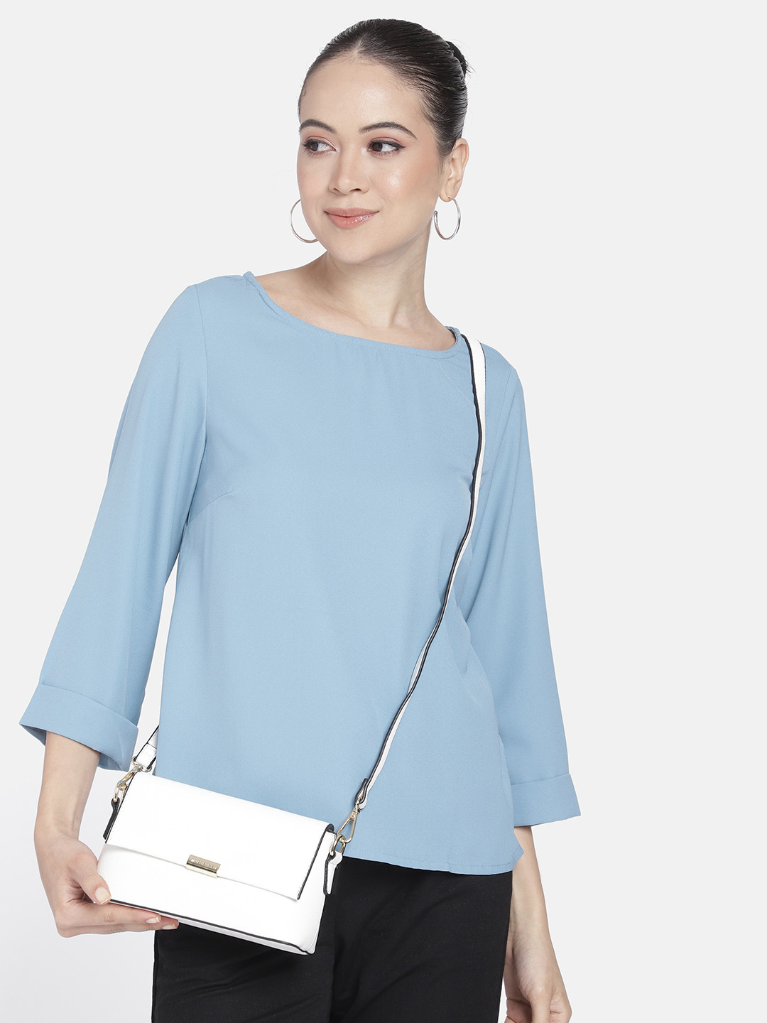 

Van Heusen Women Solid Sling Bag, White
