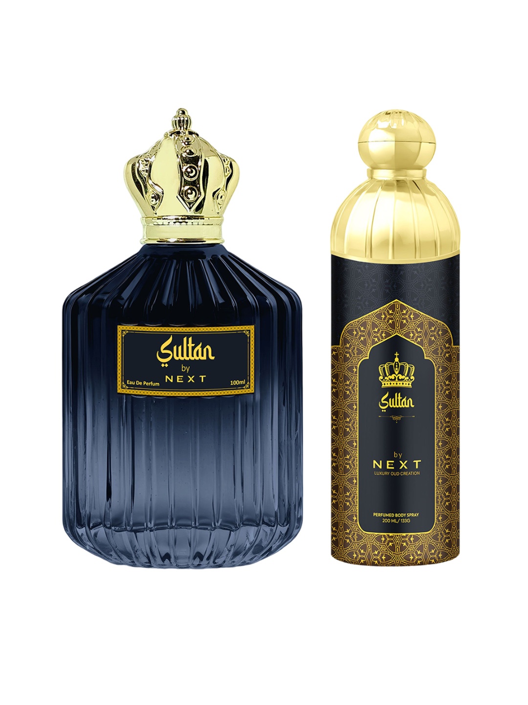 

NEXT CARE Set Of 2 Sultan Long Lasting Eau De Parfum - 100 ml & Deodorant - 200 ml, Blue