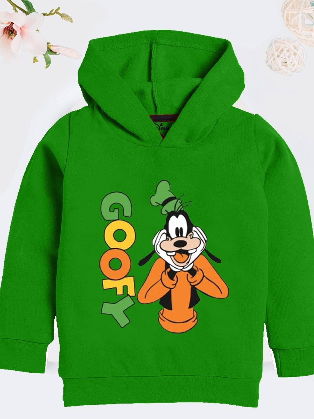 

YK Disney Boys Printed Hooded Sweatshirt, Green